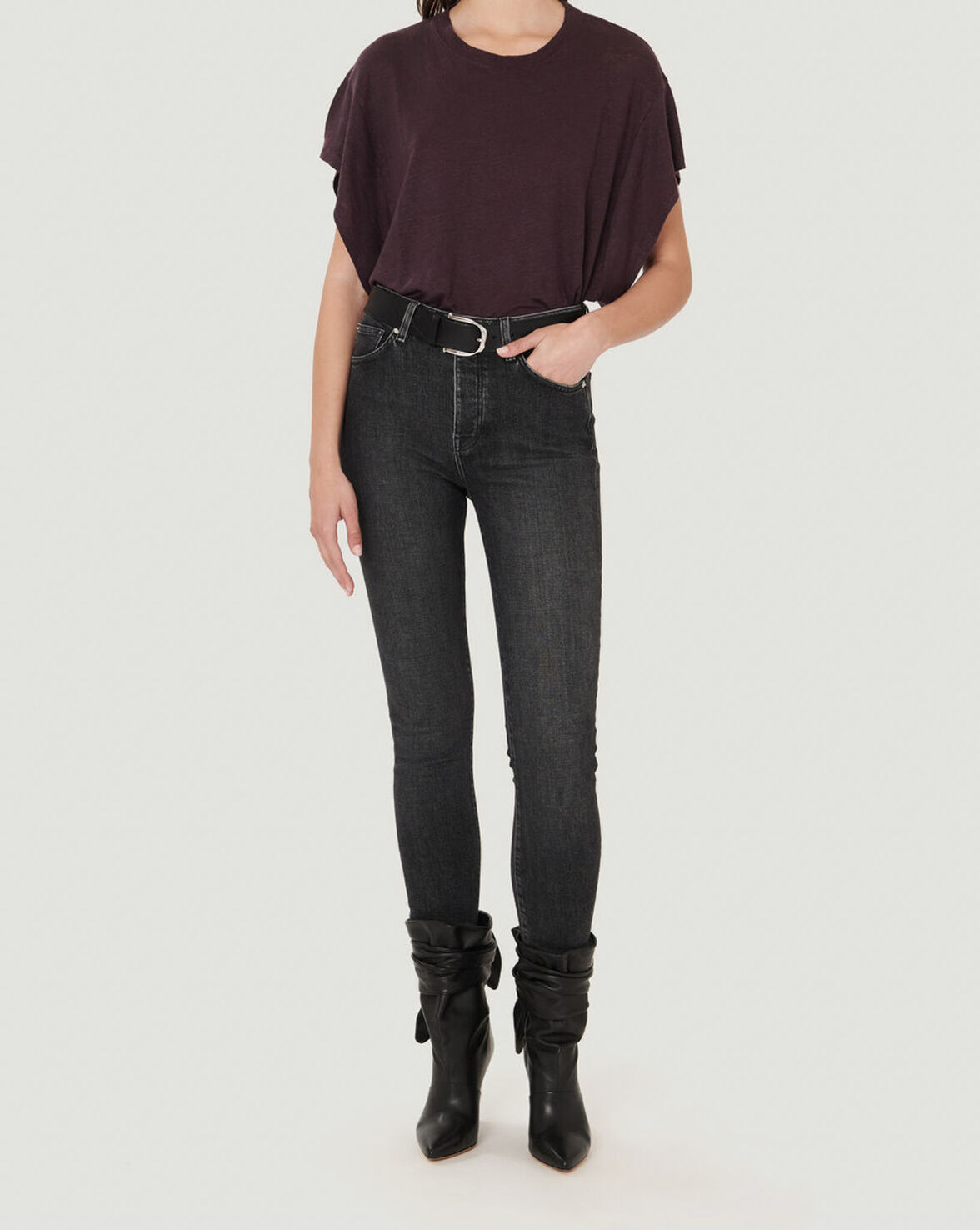 OSTER LINEN CREW NECK TANK TOP image number null